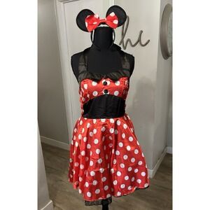 Fun World Women's Miss‎ Mouse Dress Halloween Costume Medium 8-10 COMPLETE